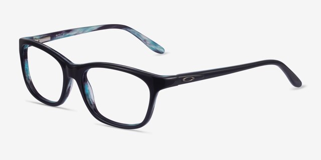 Oakley Taunt Purple Marble AcetateEyeglass Frames from EyeBuyDirect, Angle View