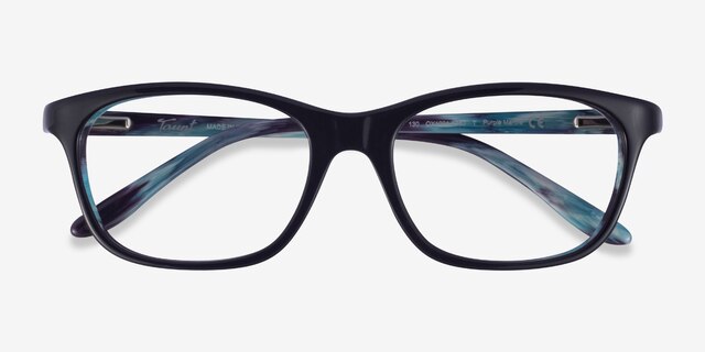 Oakley Taunt Purple Marble AcetateEyeglass Frames from EyeBuyDirect, Closed View
