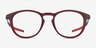 Oakley Pitchman R Burgundy & Black PlasticEyeglass Frames from EyeBuyDirect, Front View