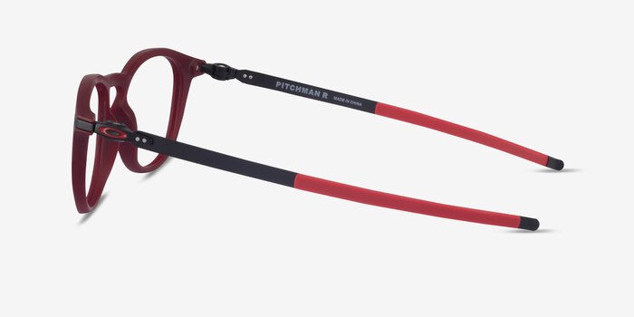 Oakley Pitchman R Burgundy & Black Plastic Eyeglass Frames from EyeBuyDirect