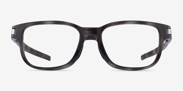 Oakley Latch SS Gray Tortoise PlasticEyeglass Frames from EyeBuyDirect, Front View