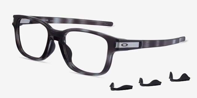 Oakley Latch SS Gray Tortoise PlasticEyeglass Frames from EyeBuyDirect, Angle View