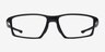 Oakley Chamber Black PlasticEyeglass Frames from EyeBuyDirect, Front View