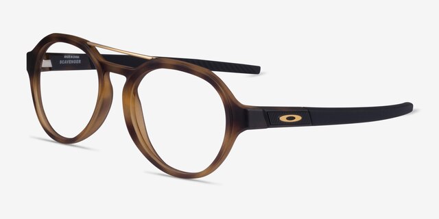 Oakley Scavenger Matte Brown Tortoise PlasticEyeglass Frames from EyeBuyDirect, Angle View