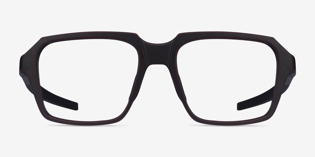 Oakley Miter Matte Dark Red PlasticEyeglass Frames from EyeBuyDirect, Front View