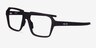 Oakley Miter Matte Dark Red PlasticEyeglass Frames from EyeBuyDirect, Angle View