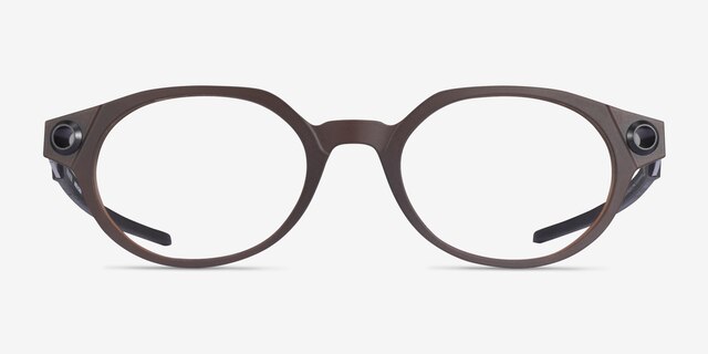 Oakley Bolster Brown MetalEyeglass Frames from EyeBuyDirect, Front View