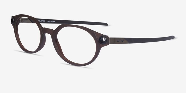 Oakley Bolster Brown MetalEyeglass Frames from EyeBuyDirect, Angle View