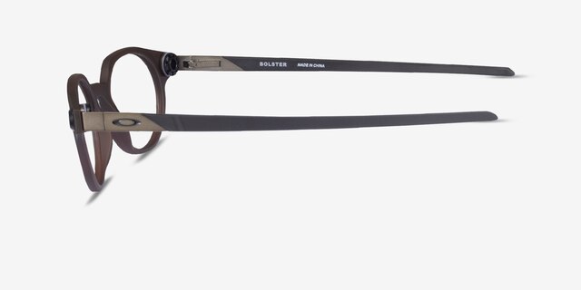 Oakley Bolster Brown MetalEyeglass Frames from EyeBuyDirect, Side View