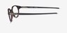 Oakley Bolster Brown MetalEyeglass Frames from EyeBuyDirect, Side View