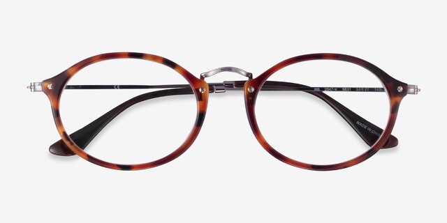 Ray-Ban RB2547V Tortoise Gunmetal AcetateEyeglass Frames from EyeBuyDirect, Closed View