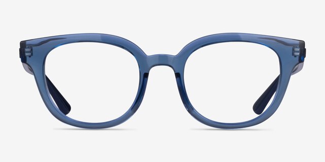 Ray-Ban RB4324V Clear Blue AcetateEyeglass Frames from EyeBuyDirect, Front View