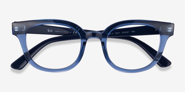Ray-Ban RB4324V Clear Blue AcetateEyeglass Frames from EyeBuyDirect, Closed View
