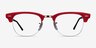 Ray-Ban RB4354V Red Rose Gold AcetateEyeglass Frames from EyeBuyDirect, Front View
