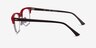 Ray-Ban RB4354V Red Rose Gold AcetateEyeglass Frames from EyeBuyDirect, Side View