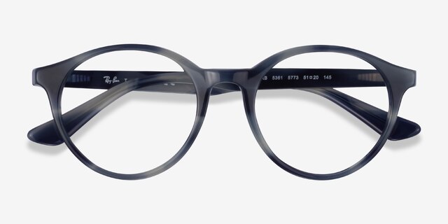 Ray-Ban RB5361 Gray Floral AcetateEyeglass Frames from EyeBuyDirect, Closed View