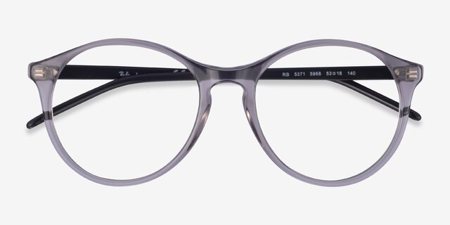 Ray-Ban RB5371 Gray AcetateEyeglass Frames from EyeBuyDirect, Closed View
