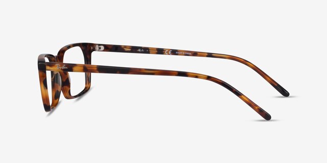 Ray-Ban RB5372 Tortoise AcetateEyeglass Frames from EyeBuyDirect, Side View