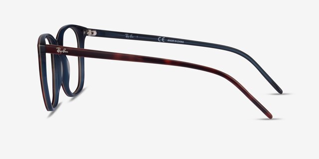 Ray-Ban RB5387 Tortoise AcetateEyeglass Frames from EyeBuyDirect, Side View