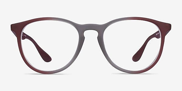 Ray-Ban RB7046 Gray Red Plastic Eyeglass Frames
