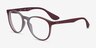 Ray-Ban RB7046 Gray Red PlasticEyeglass Frames from EyeBuyDirect, Angle View