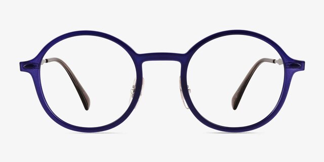 Ray-Ban RB7087 Lightray Transparent Blue Purple MetalEyeglass Frames from EyeBuyDirect, Front View