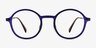 Ray-Ban RB7087 Lightray Transparent Blue Purple MetalEyeglass Frames from EyeBuyDirect, Front View