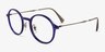 Ray-Ban RB7087 Lightray Transparent Blue Purple MetalEyeglass Frames from EyeBuyDirect, Angle View