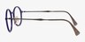 Ray-Ban RB7087 Lightray Transparent Blue Purple MetalEyeglass Frames from EyeBuyDirect, Side View