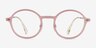 Ray-Ban RB7087 Lightray Pink MetalEyeglass Frames from EyeBuyDirect, Front View