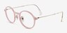 Ray-Ban RB7087 Lightray Pink MetalEyeglass Frames from EyeBuyDirect, Angle View