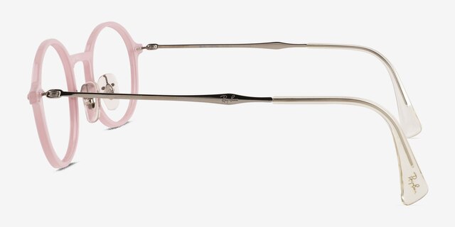 Ray-Ban RB7087 Lightray Pink MetalEyeglass Frames from EyeBuyDirect, Side View