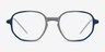 Ray-Ban RB7152 Clear Blue MetalEyeglass Frames from EyeBuyDirect, Front View
