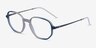 Ray-Ban RB7152 Clear Blue MetalEyeglass Frames from EyeBuyDirect, Angle View