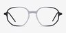 Ray-Ban RB7152 Clear Black MetalEyeglass Frames from EyeBuyDirect, Front View
