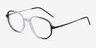 Ray-Ban RB7152 Clear Black MetalEyeglass Frames from EyeBuyDirect, Angle View