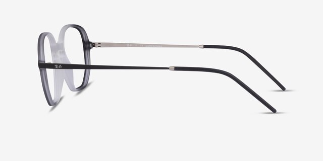Ray-Ban RB7152 Clear Black MetalEyeglass Frames from EyeBuyDirect, Side View