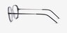 Ray-Ban RB7152 Clear Black MetalEyeglass Frames from EyeBuyDirect, Side View
