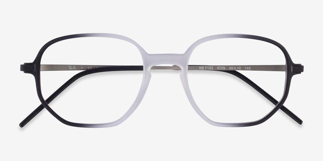 Ray-Ban RB7152 Clear Black MetalEyeglass Frames from EyeBuyDirect, Closed View