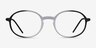 Ray-Ban RB7153 Clear Black MetalEyeglass Frames from EyeBuyDirect, Front View