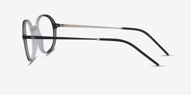 Ray-Ban RB7153 Clear Black MetalEyeglass Frames from EyeBuyDirect, Side View