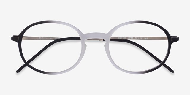 Ray-Ban RB7153 Clear Black MetalEyeglass Frames from EyeBuyDirect, Closed View