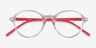 Ray-Ban RB7173 Clear Pink PlasticEyeglass Frames from EyeBuyDirect, Closed View