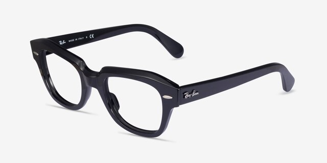Ray-Ban RB5486 Black AcetateEyeglass Frames from EyeBuyDirect, Angle View