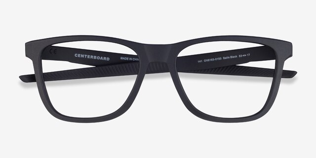 Oakley Centerboard Black PlasticEyeglass Frames from EyeBuyDirect, Closed View