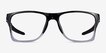 Oakley Activate Black Clear PlasticEyeglass Frames from EyeBuyDirect, Front View