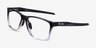 Oakley Activate Black Clear PlastiqueMontures de lunettes de vue d'EyeBuyDirect, Vue d'Angle