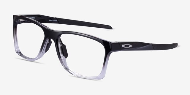 Oakley Activate Black Clear PlastiqueMontures de lunettes de vue d'EyeBuyDirect, Vue d'Angle