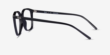 Ray-Ban RB7185 - Square Black Frame Eyeglasses | Eyebuydirect