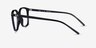 Ray-Ban RB7185 Black PlasticEyeglass Frames from EyeBuyDirect, Side View